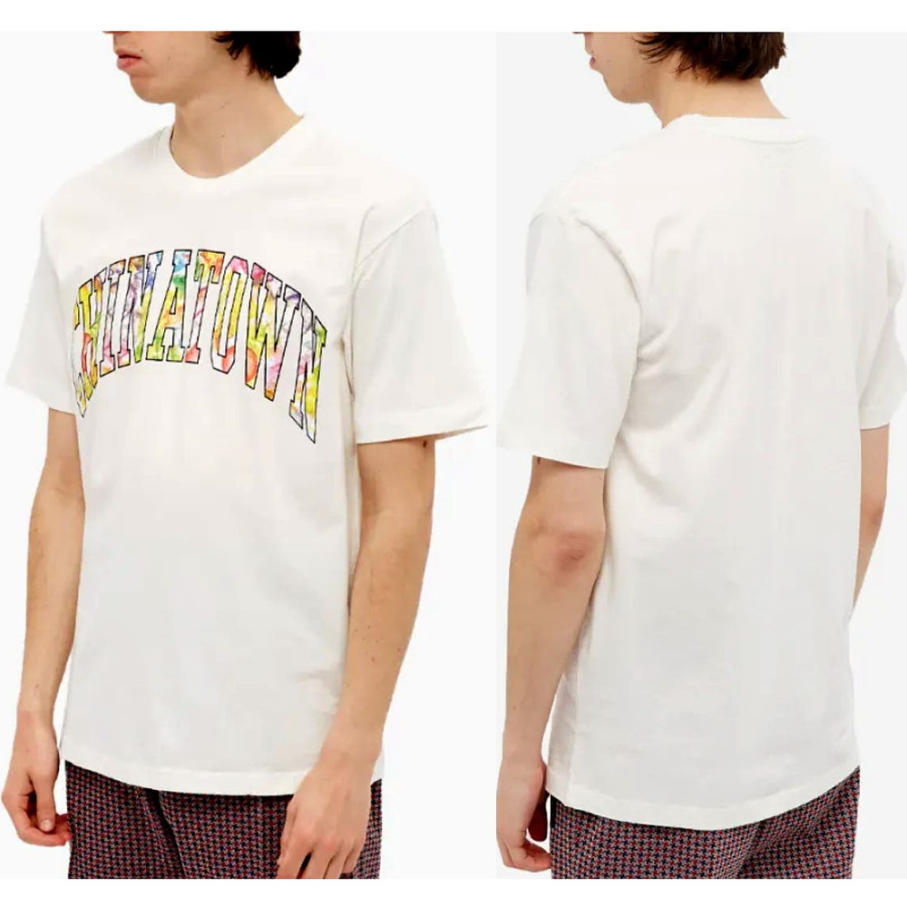 Chinatown Market Men's CHINATOWN Watercolor Arc T-Shirt Cream Size Large NWT